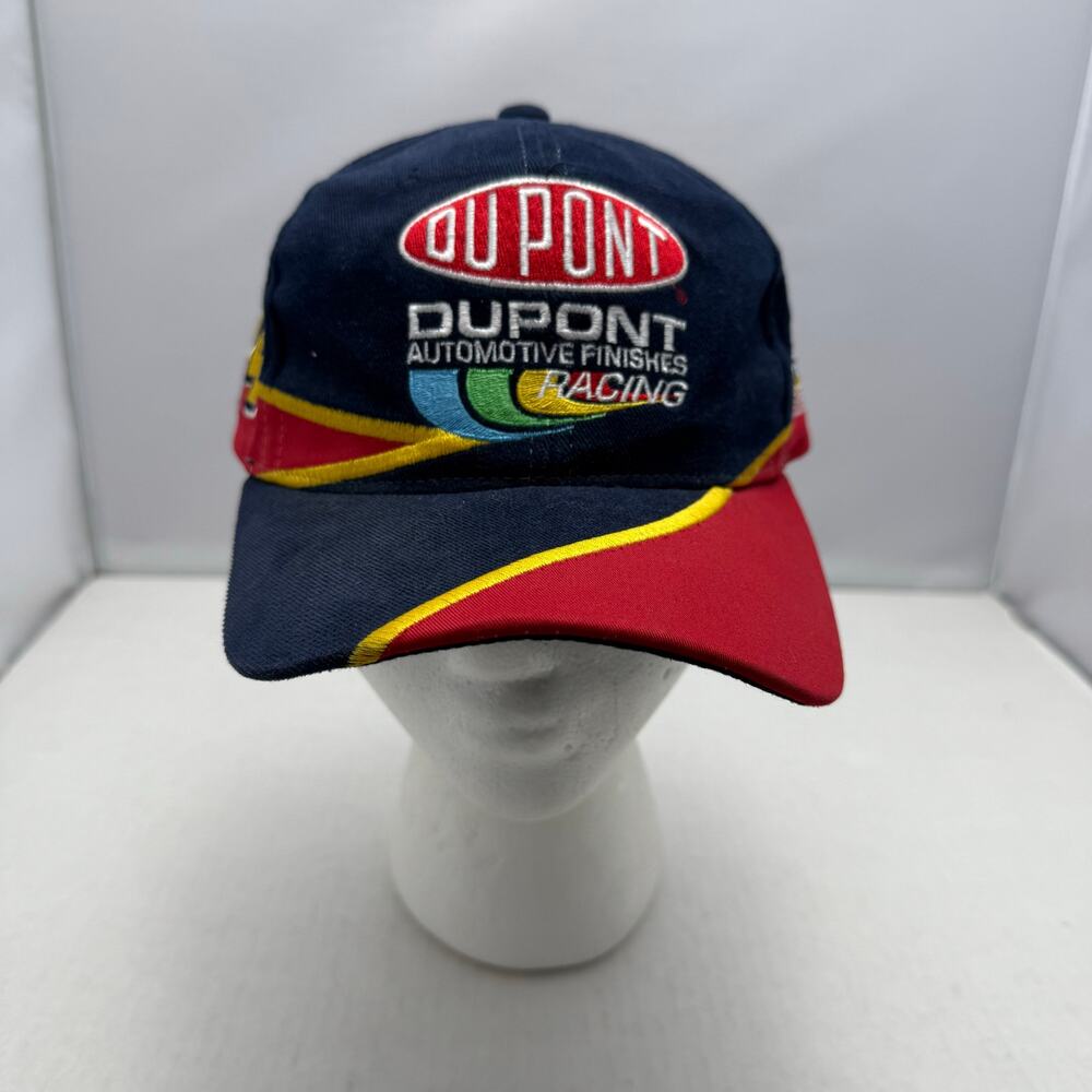 Vintage NASCAR Jeff Gordon Racing Hat #24 Hendrick Motorsports Navy Red One Size